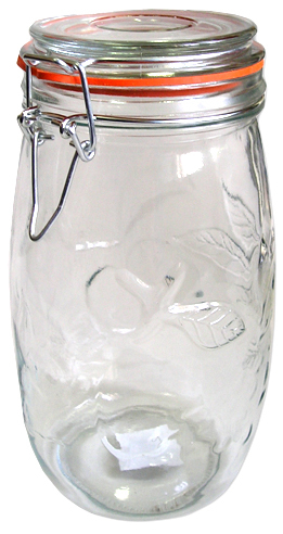 słój 1,5l OWOCE z klamrą L6509E 1