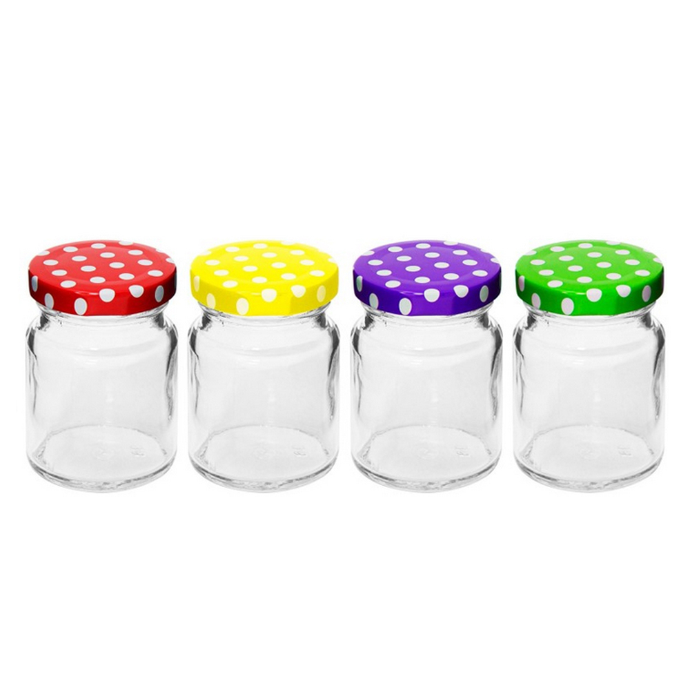 słój TO-90ml z wieczkiem kropeczki TR-056 1