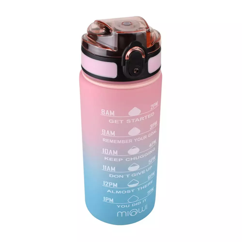 Miowi Butelka na wodę 600ml Różowy-błękitna 1