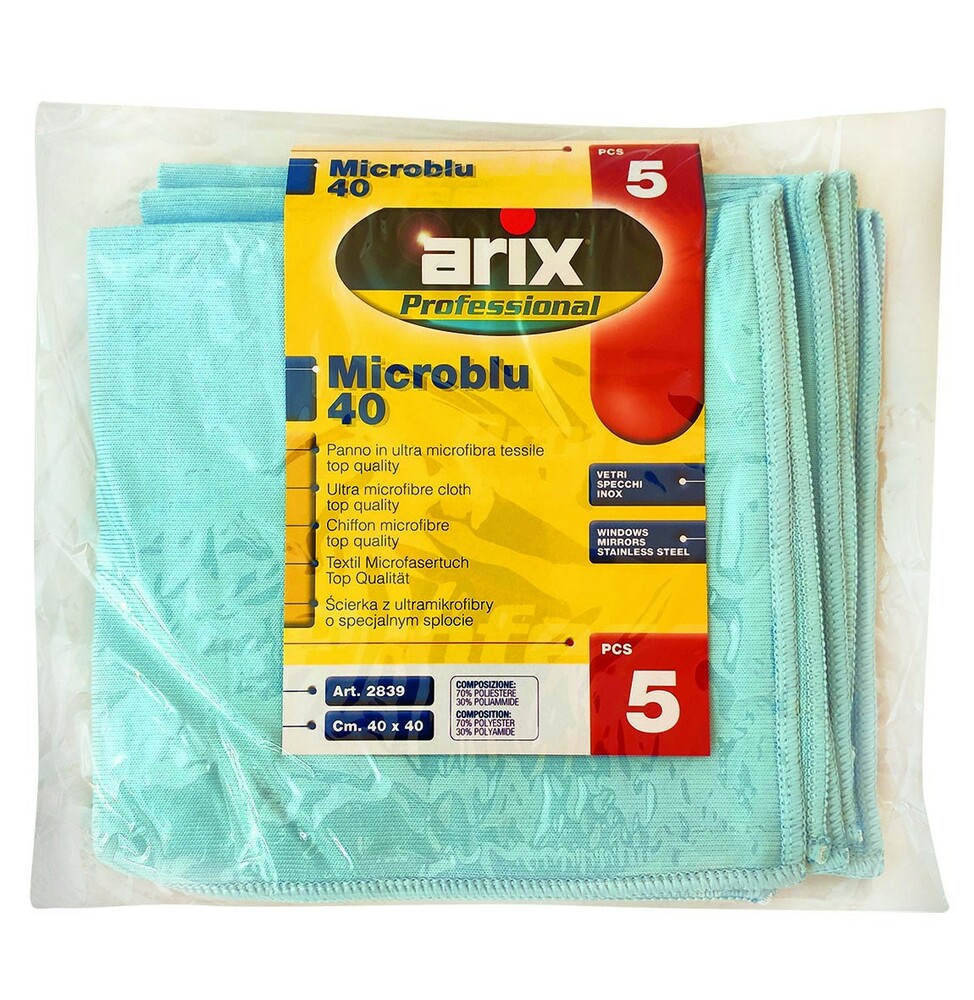 arix ścierka Micro blue 40x40 kpl.5szt 1