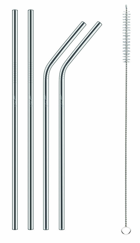 LT7052 słomki metalowe (kpl 4szt+szczoteczka) 1
