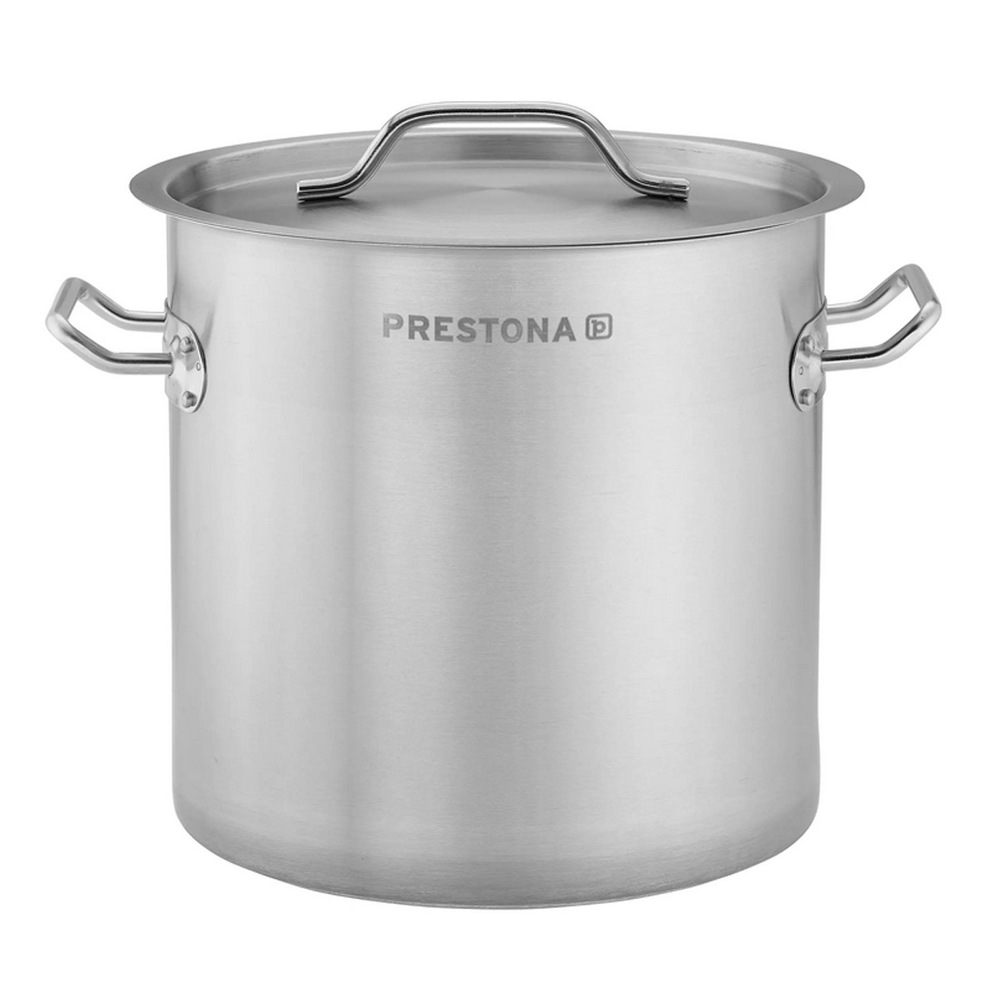 Garnek wysoki 12L o średnicy 250mm z pokrywką ze stali nierdzewnej Prestona 210107 1