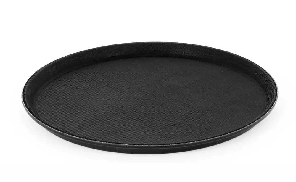 Taca kelnerska okrągła śr. 355mm antypoślizgowa czarna Silver Line 1