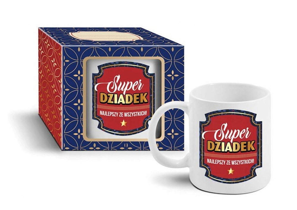 Kubek Boss 300ml - Super Dziadek najlepszy ze wszystkich 1