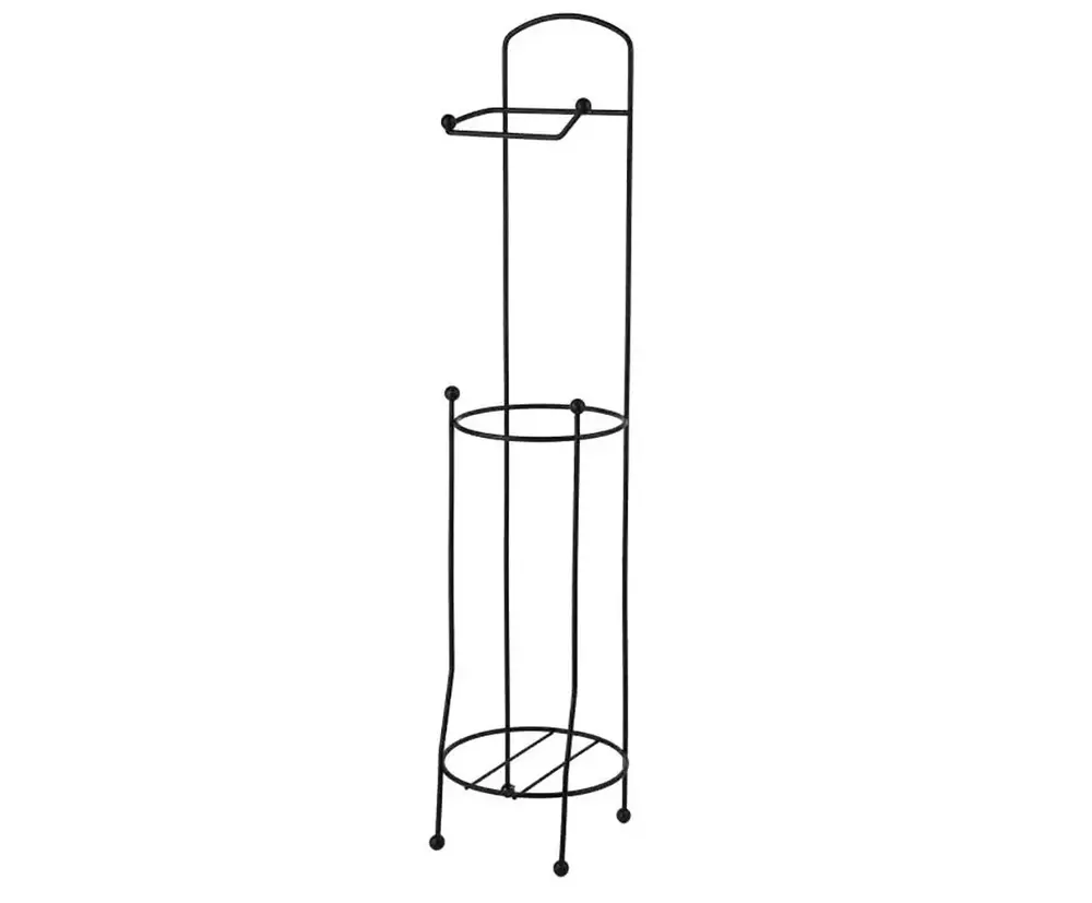 Dea Black Stojak na papier toaletowy 15,7x15,7xh66cm 1
