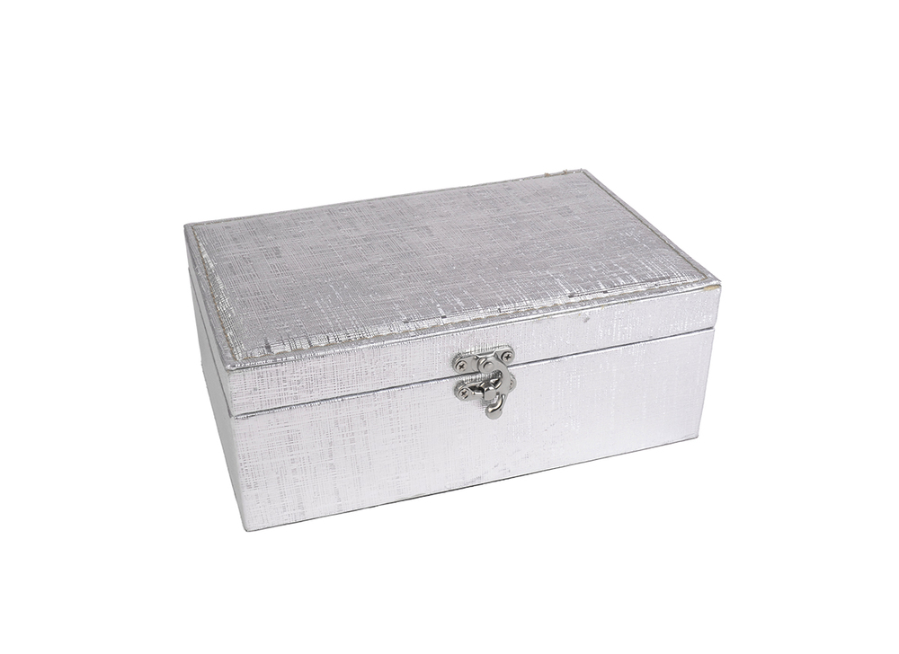 XB21411S/16 Kasetka MDF 26x18x10cm srebrna 1
