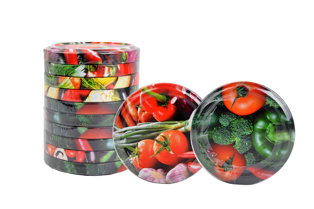 zakrętka fi 66 warzywa MIX pak.10szt 1