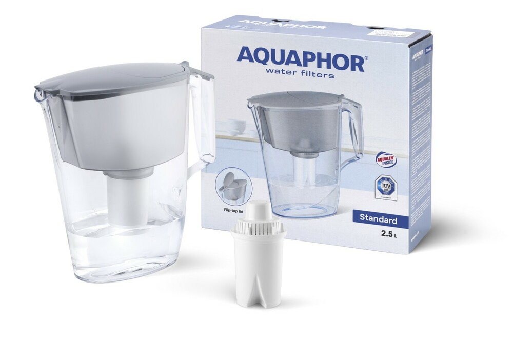 Aquaphor dzbanek filtrujący standard z wkładem B15 Standard szary 1