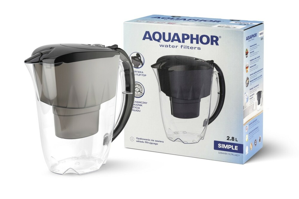 Dzbanek Aquaphor Simple 2,8L (bez wkładu) Czarny 1