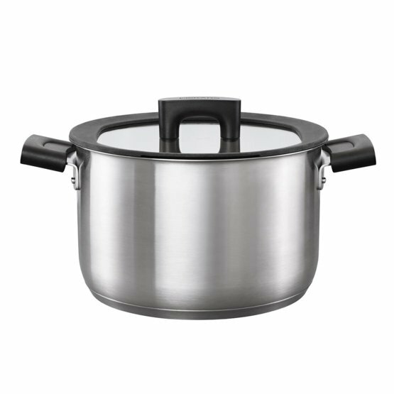 1025232 HF Steel garnek 5L z pokrywką 1