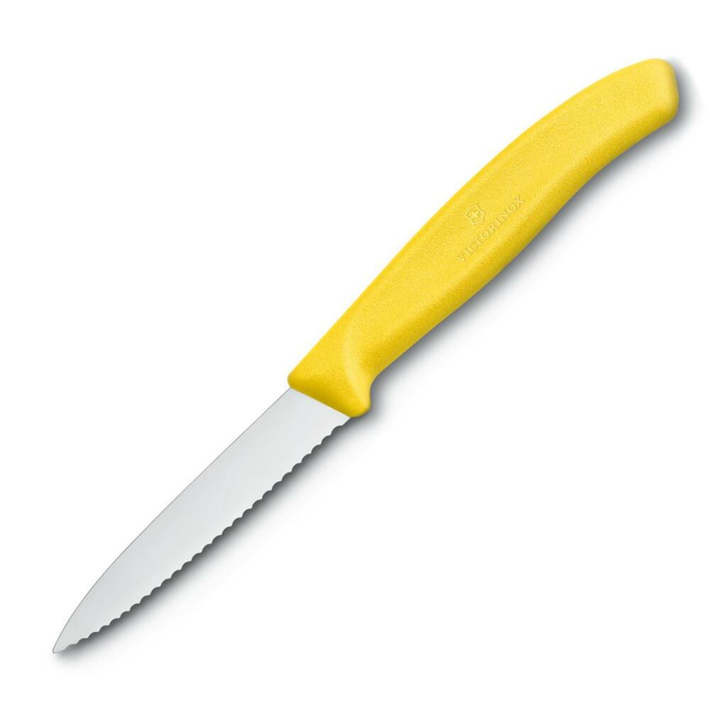 6.7636.L118 nóż do jarzyn ząbkowany 8cm żółty 1