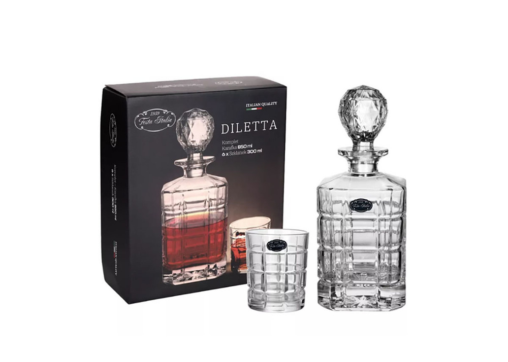 Kpl. Karafka 850ml/6 szklanek 300ml Diletta GB12114 1