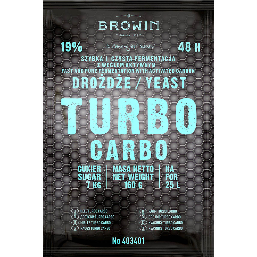Drozdże Turbo Carbo 48h 160g 403401 1