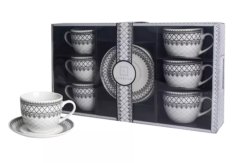 CR6-106 Kpl. 6 filiżanek 250ml/ Spodek 14 1