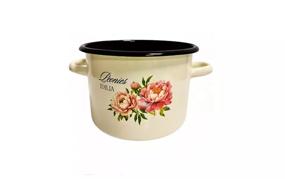 IG Garnek emalia 20cm Piwonia 4,5L B/P 9579 1