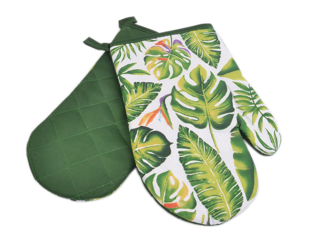 2 rękawice kuchenne liście monstera Leaves 1