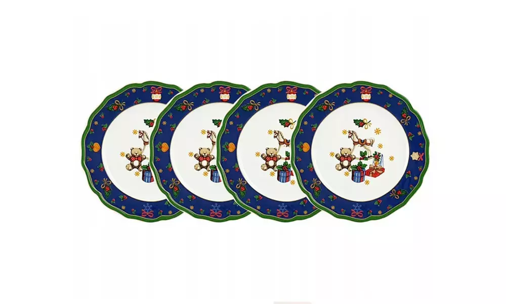 0986 Zestaw 4 talerzy deserowych 22 cicha noc blue 1