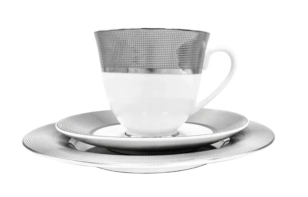 1001 zestaw do herbaty 6/12 Opal Platin 1