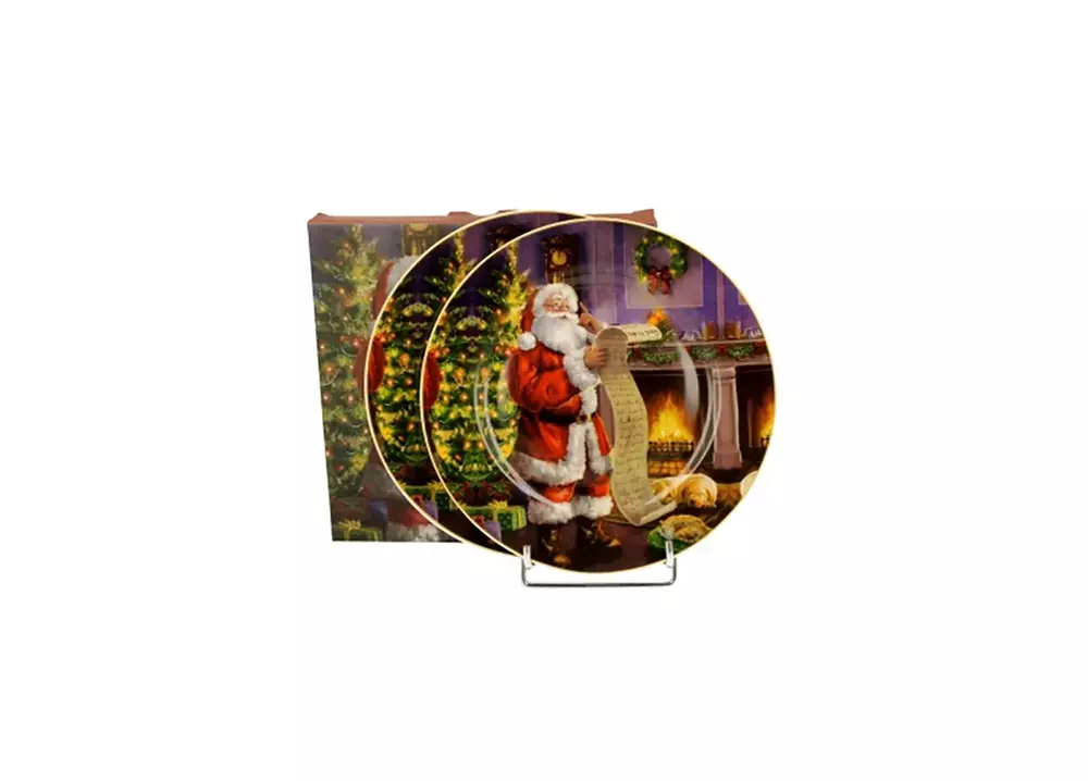 Duo 2 Talerze deserowe Santa Letter 1