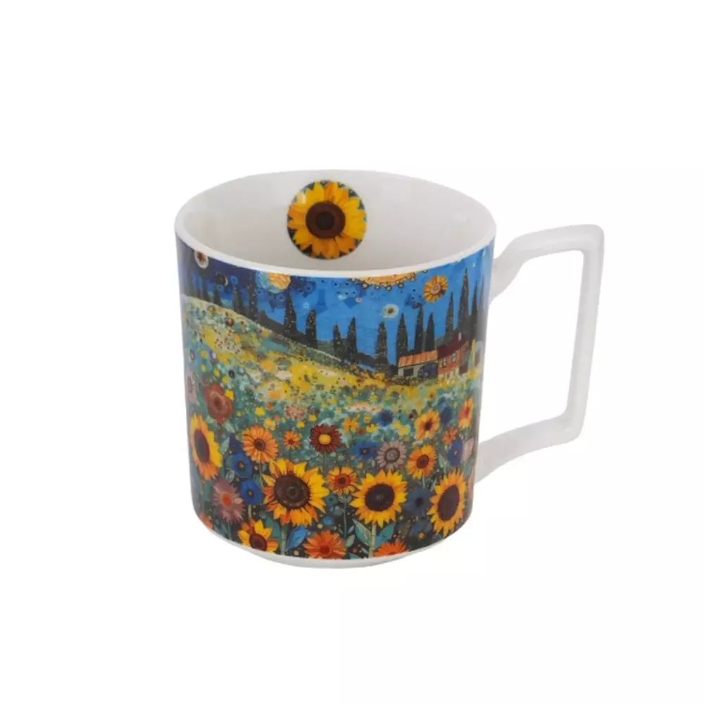 Duo Kubek Modern Sunflower Field 1