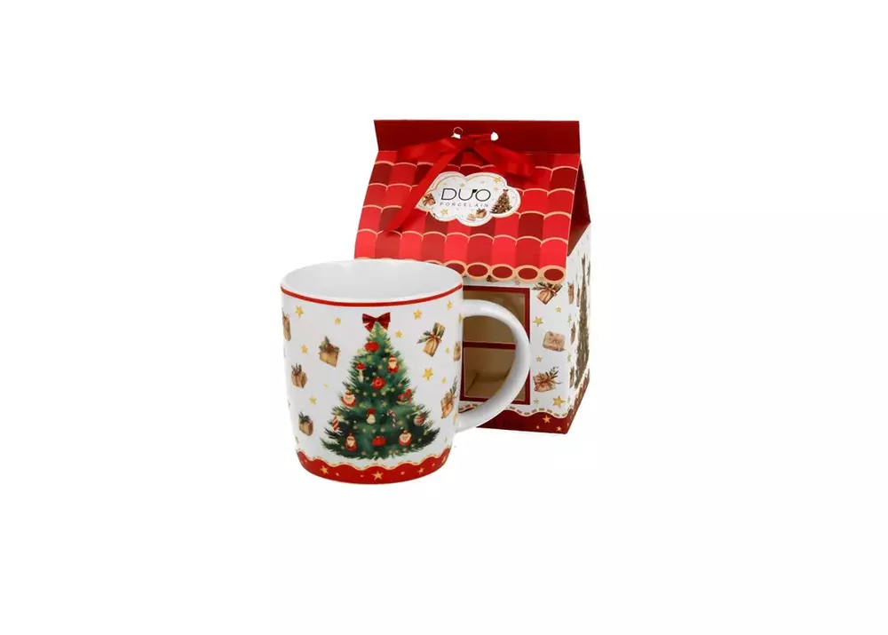 Duo Kubek 400ml w opakowaniu domek Christmas Tree 3 1