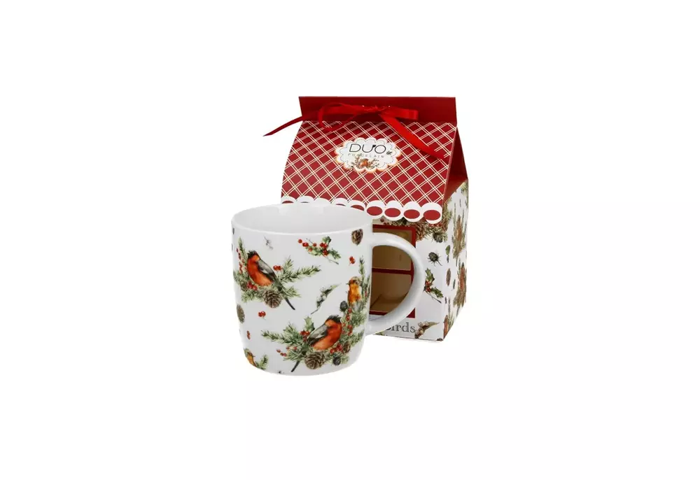 Duo Kubek 400ml w opakowaniu domek Christmas Birds 1 1