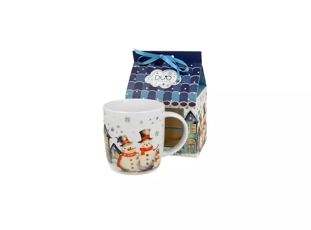 Duo Kubek 400ml w opakowaniu domek Snowman 1