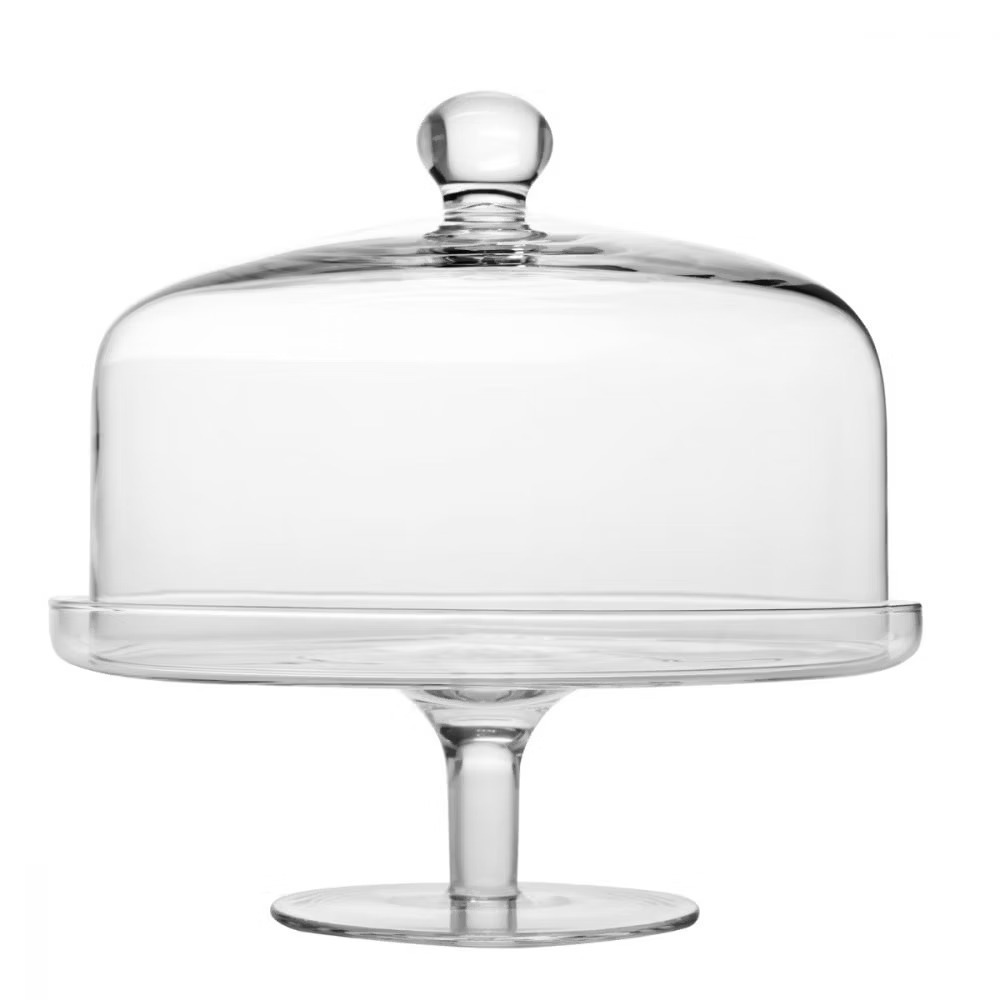 FKP1582000001010 Patera na nodze z kloszem Glamour 31,5 cm 1