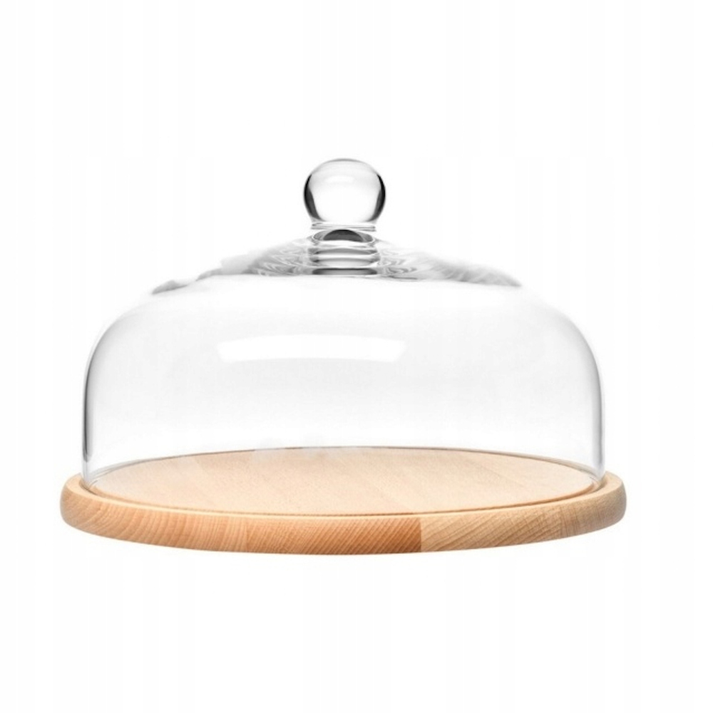 FKL0108026001010 Klosz z drewnianą paterą Glamour 28,5 cm 1