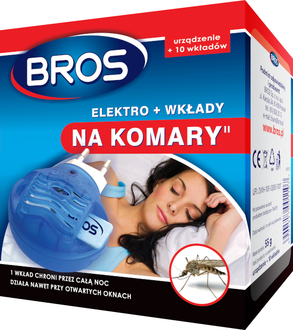bros, elektrofumigator+10 wkładów na komary 010 1