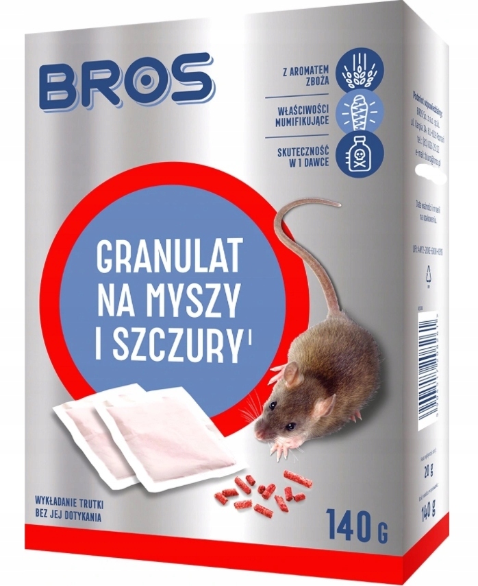 bros granulat na myszy/szczury 140g 1