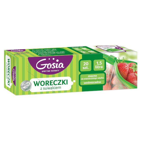 gosia woreczki z suwakiem 1,5l/16szt 4623 1