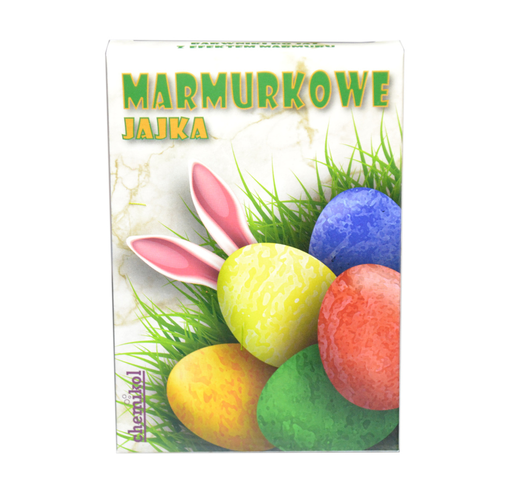 chemikol jajka marmurkowe 5barwników w żelu + rękawiczki 1
