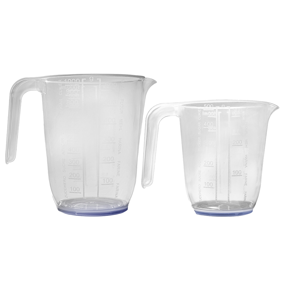 Cuca Zestaw 2 dzbanków z miarką 0,5L + 1L flexi antypoślizgowych 4100 1