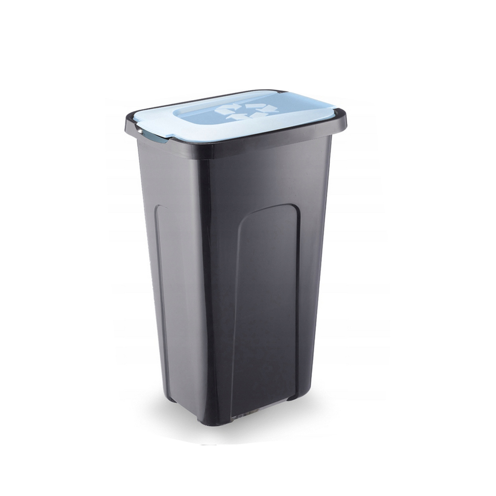 Artgos 4443 Kosz "Sorta" 30L czarny - niebieski pastel 1