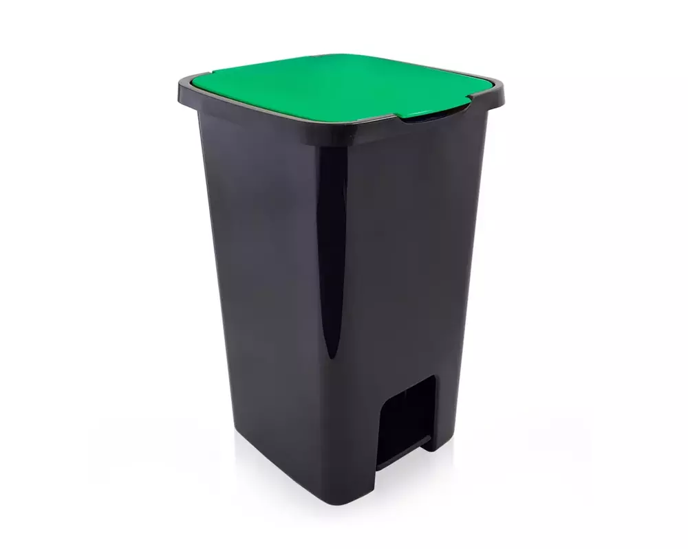 Artgos 4453 Kosz Sorta 45 z pedałem czarny zielony 1