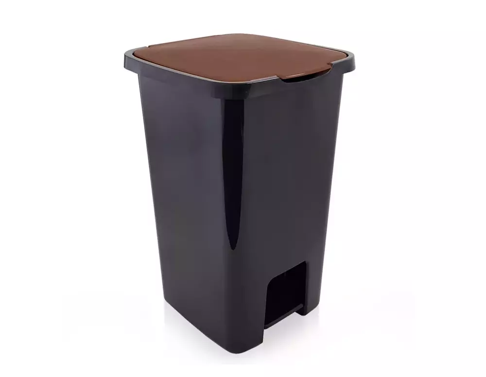 Artgos 4453 Kosz Sorta 45 z pedałem czarny brązowy 1
