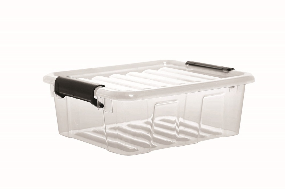 Pojemnik Home Box z pokr. 1,6L przezr./szary 2236 1