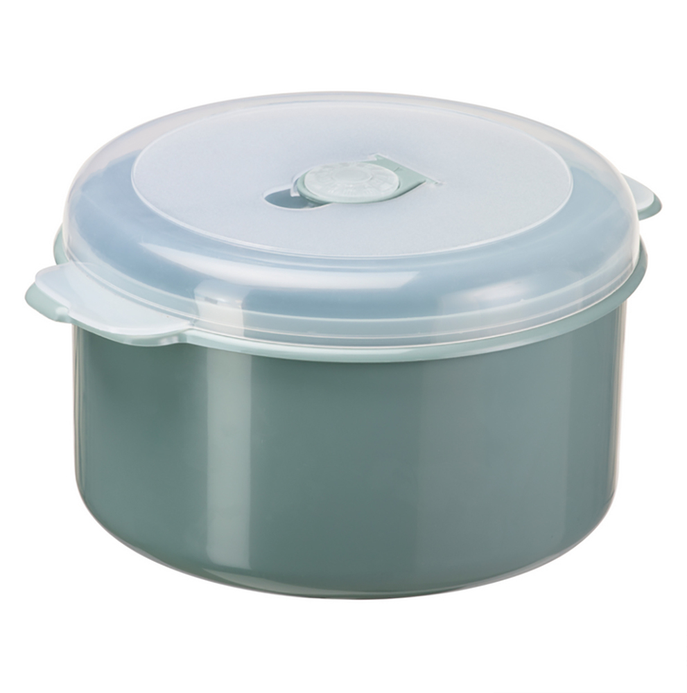 Plast team Okrągły pojemnik do mikrofalówki 2L zielony 3924 1