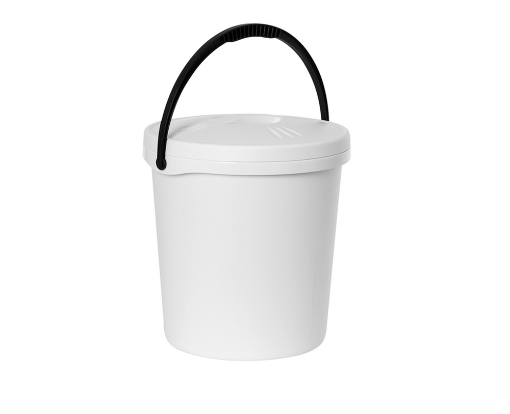 plast team wiadro 16L z pokrywką 2062 biały 1