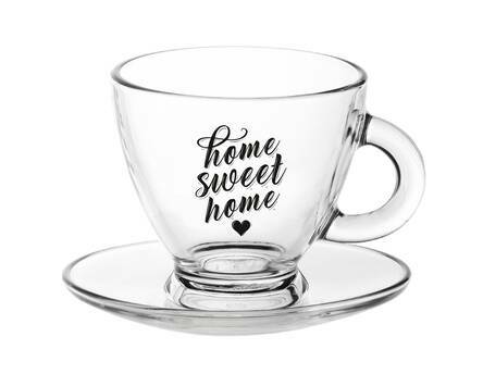 filiżanka/spod. roma 230ml home sweet home 1