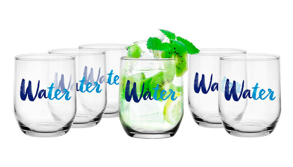 Szklanka 300ml water kpl 1