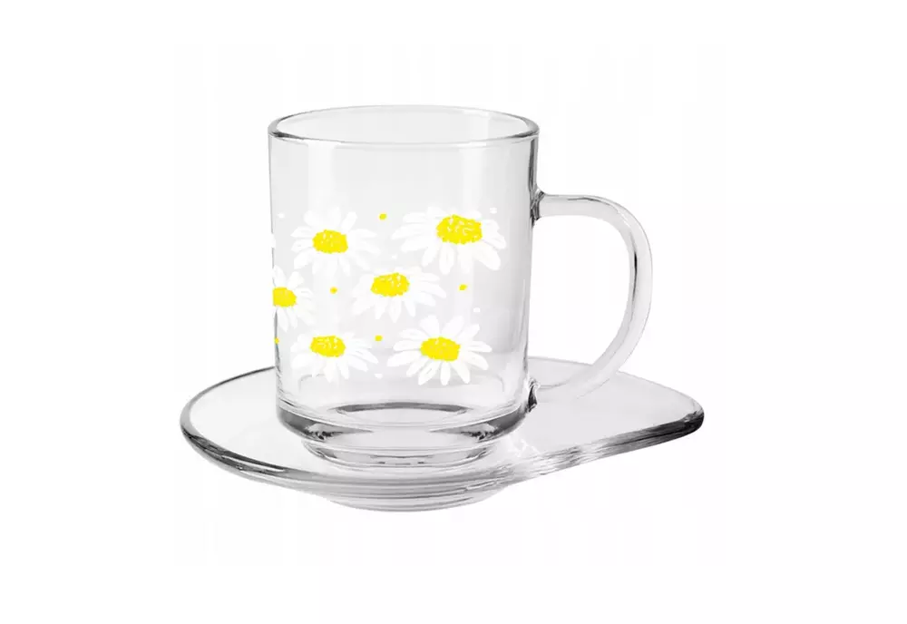 Kubek Szymek 220ml ze spodkiem Łezka Stokrotki 1
