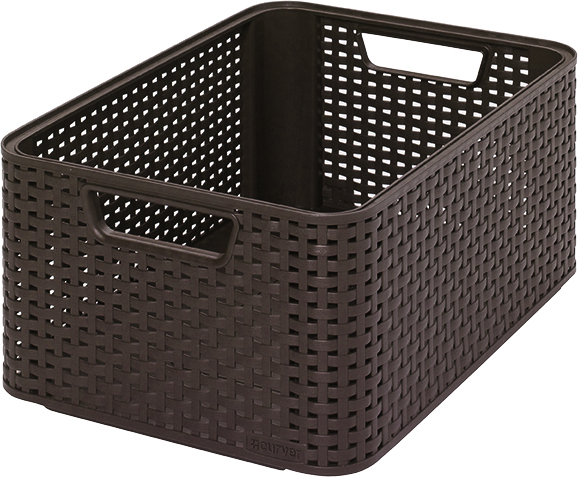 koszyk RATTAN S prost Curver ciemny brąz 1