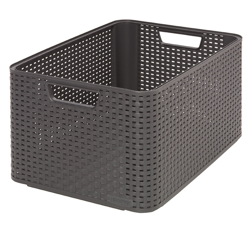 Curver koszyk RATTAN prost.L 4723 ciemny 1