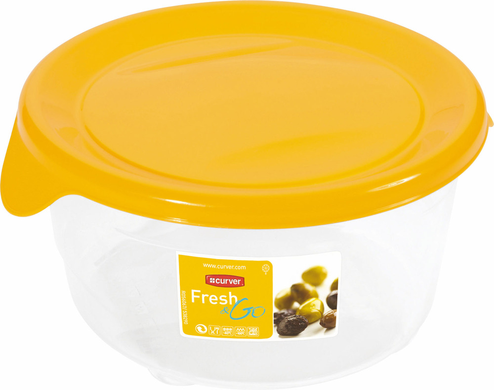 Curver pojemnik freshgo 0,5L okr. żółty 1