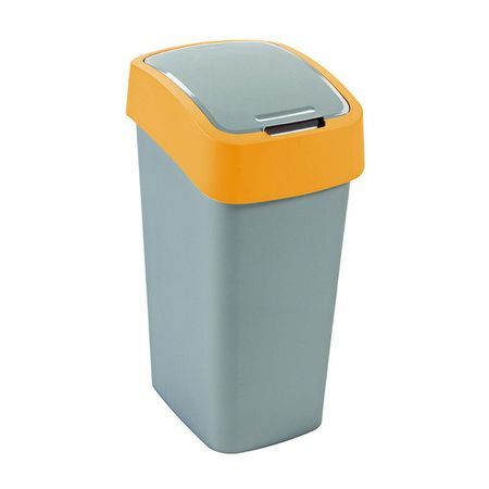 Curver kosz na śmieci pacific flip bin 50L szary/żółty 2172 1