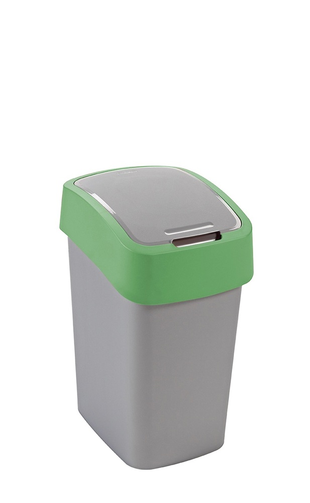Curver kosz pacific flip bin 25L P80 srebrno-zielony 1
