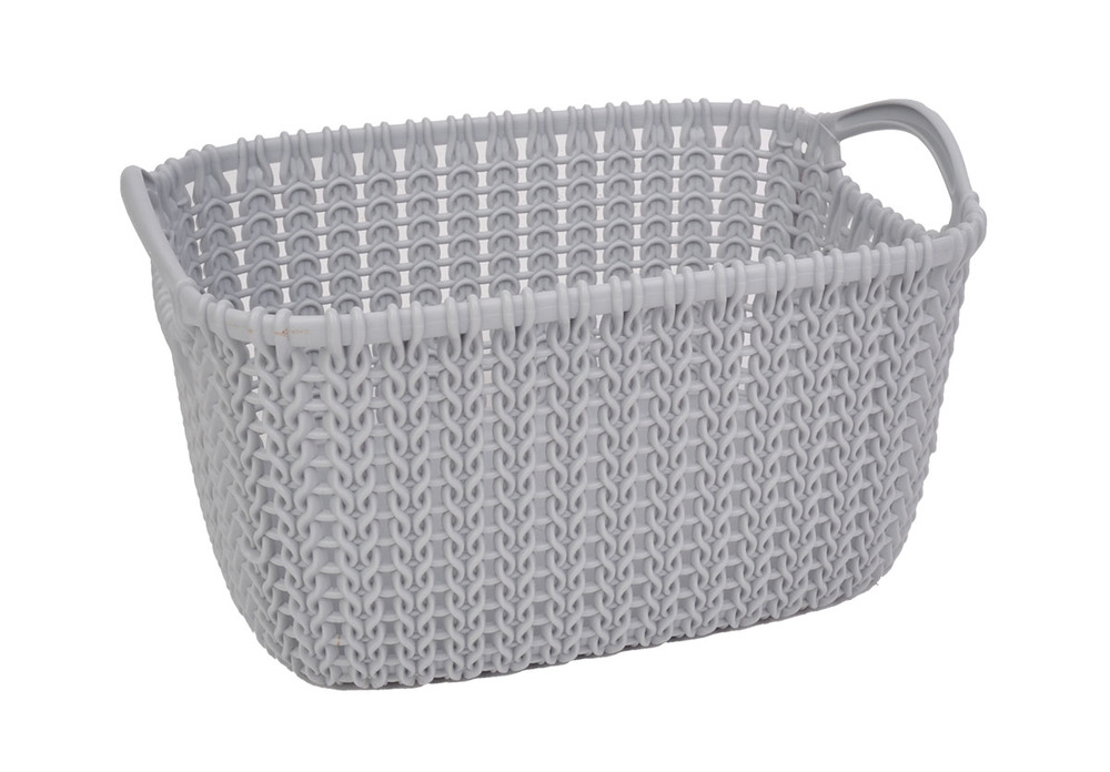 curver koszyk prostokątny KNIT L 19 L szary 1