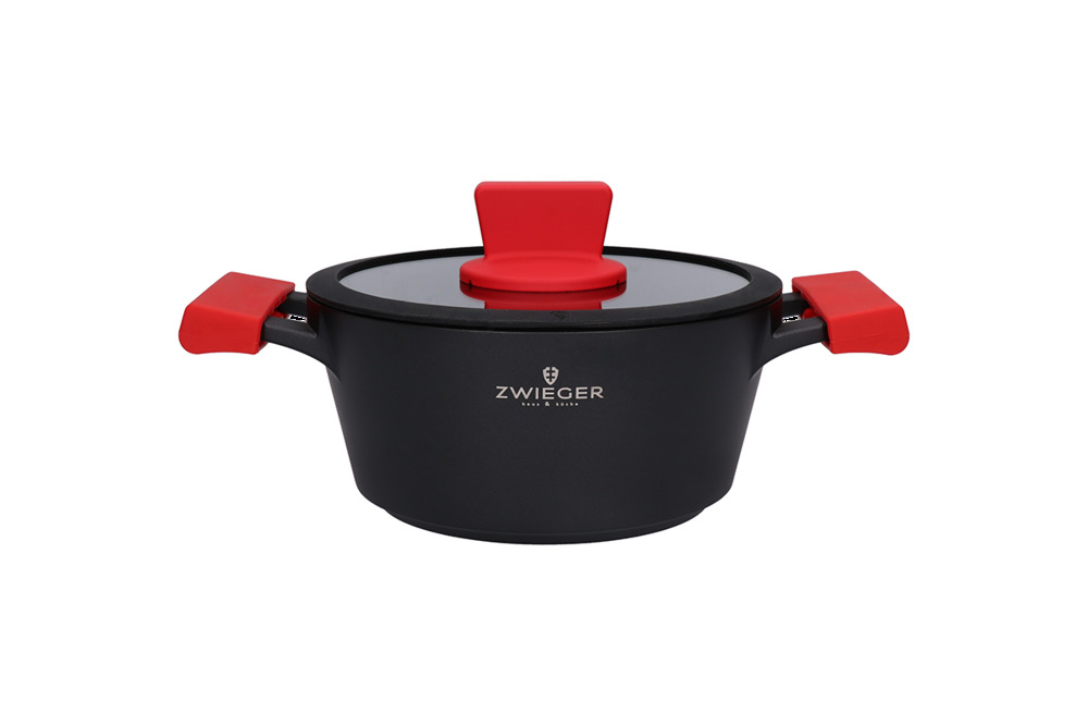 Zwieger obsidian garnek z/p 20cm 2L 1